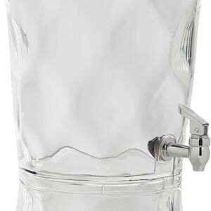 Clear Glass Beverage Dispenser with Spigot